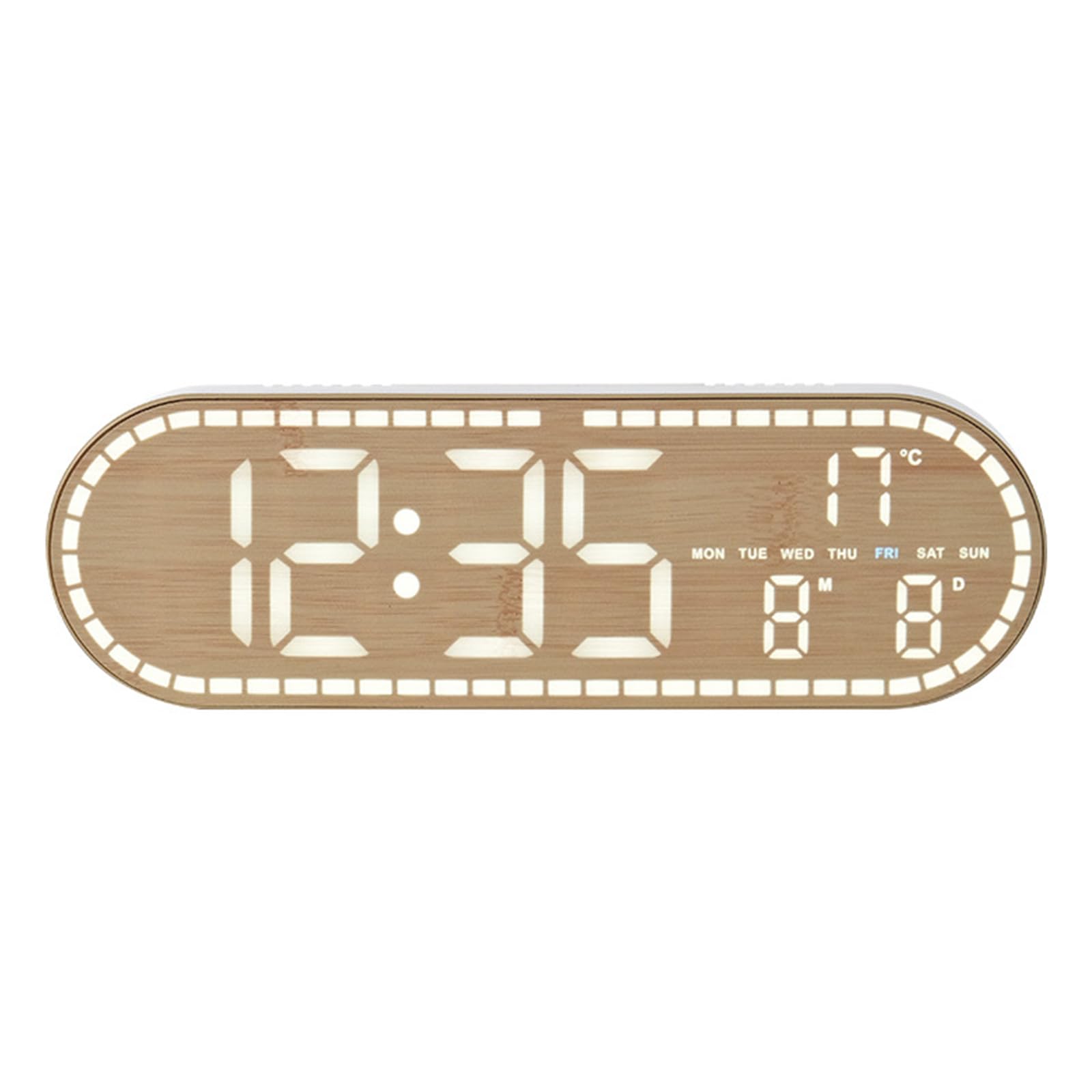 Kaeltsyn Alarm Clocks for Bedroom Living Room Digital Clock Clocks with Day of Week Date Temperature Desk
