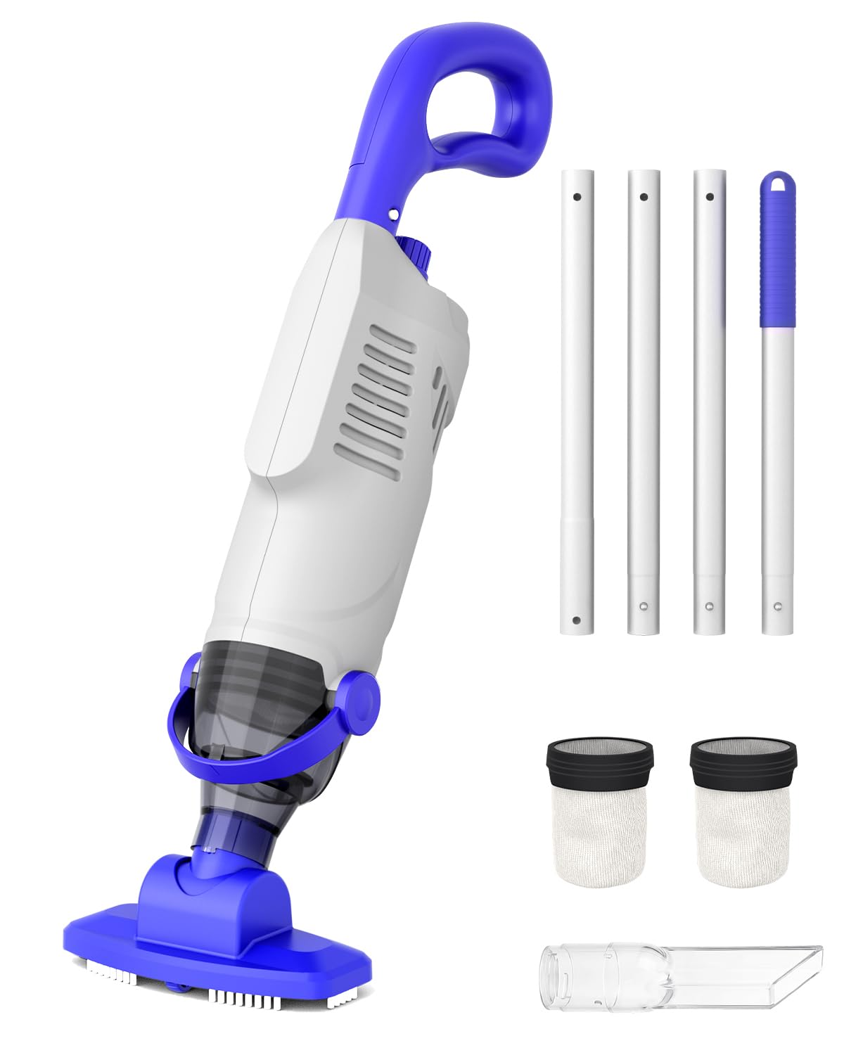 Photo 1 of (2026 Upgrade) Little Shark Cordless Pool Vacuum, 60W Motor, 18 GPM Strong Suction, 5000mAh Battery, 60-Min Runtime, Compact Lightweight Handheld Pool Cleaner for Above Ground Pools & Hot Tubs