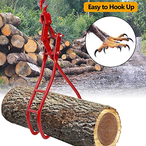 36inch 3 Claw Log Grapple For Logging Tongs, Eagle Claws Design Log Lifting Tongs