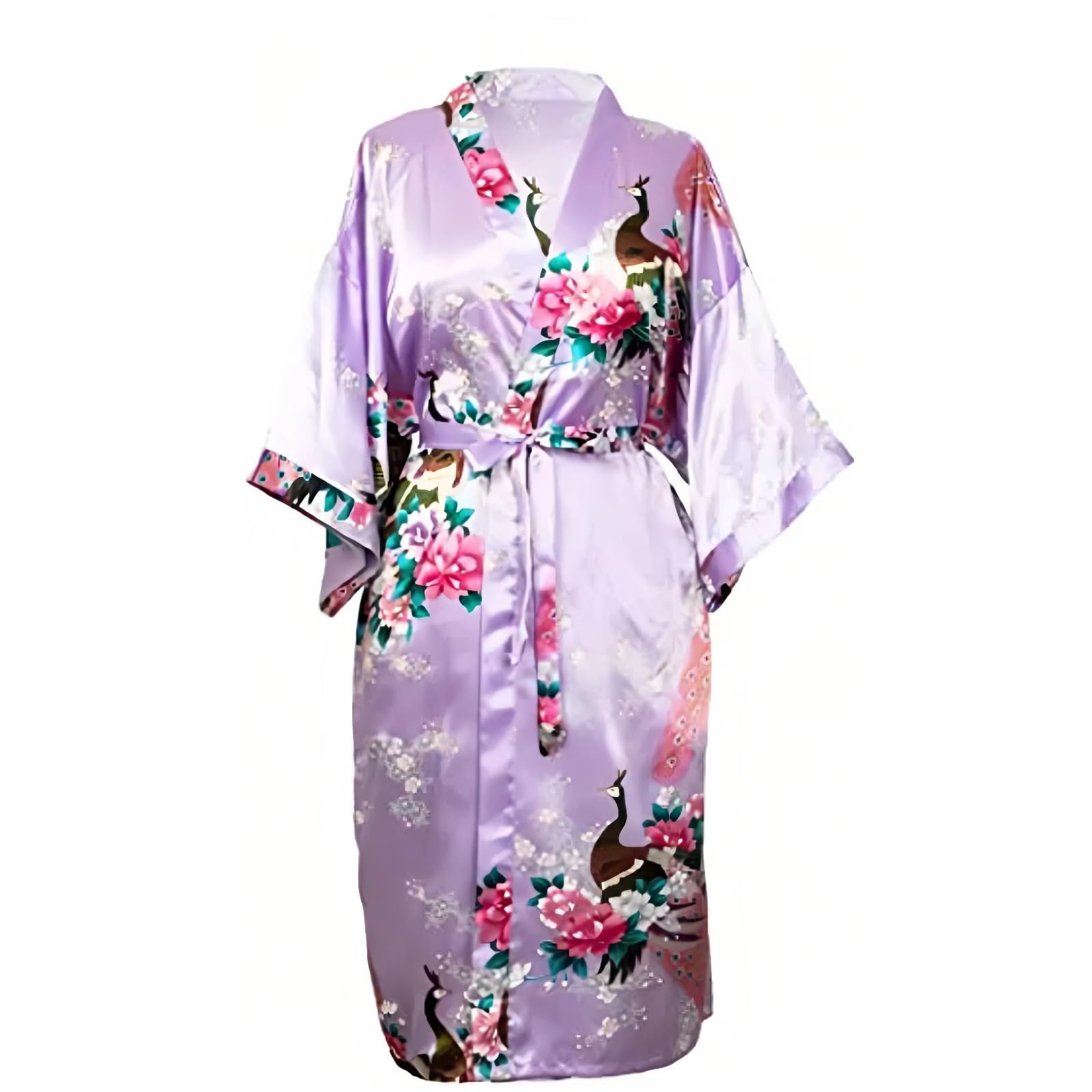 Kimono Notte Donna Yukata Vestaglia Floreale(blu-b,as6,alpha,m,regular,regular)