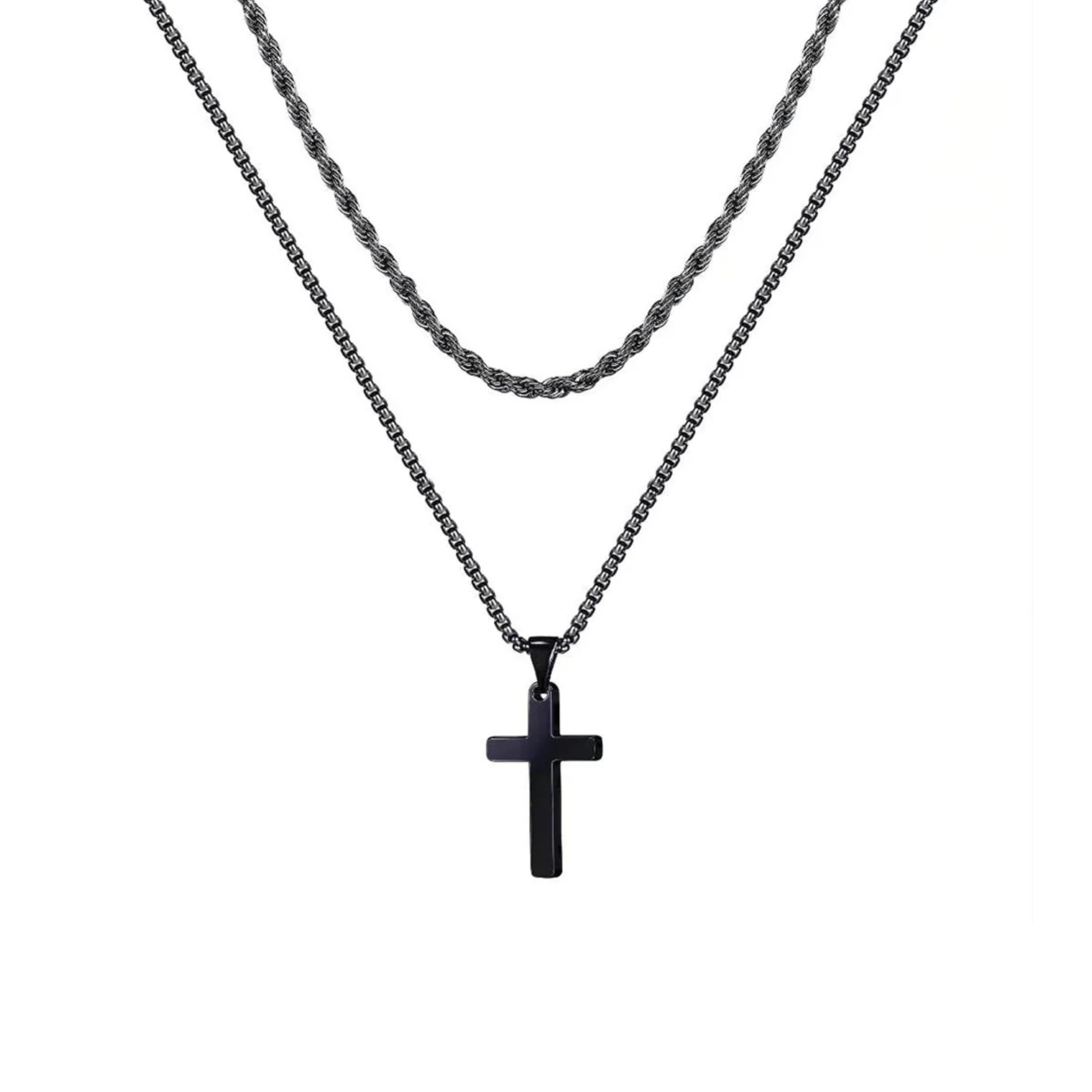 Salty Halloween Theme Jewellery | Dual Chic Cross Neck Chain | Adjustable Necklace | Spooky Designs | Fancy & Stylish | Horror Fashion Jewelry | Halloween Accessory (B0CZJMH3YM) Amazon Price History, Amazon Price Tracker