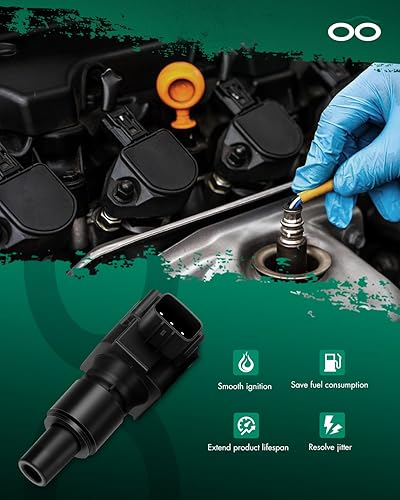 Vista 1175 de SCITOO 1 bobinas de encendido con 4 bujías de iridio para Chevrolet 2011-2015 Cruze 1.4L 2016 Cruze Limited 1.4L 2012-2020 Sonic 1.4L 2013-2021 Trax