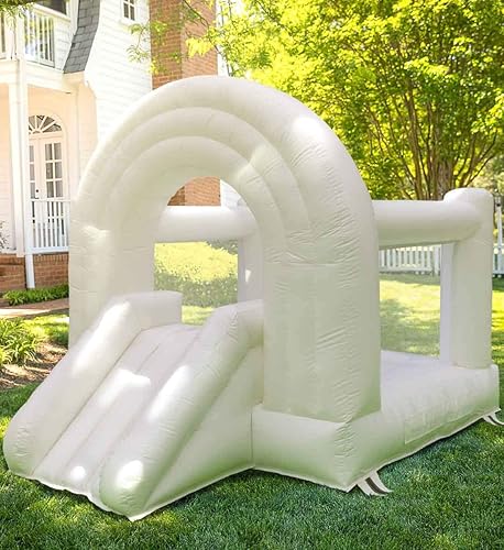 Casa inflable de 810 pies con soplador de aire, material de PVC para niños, fiesta de cumpleaños, baby shower, eventos, fotografía (10 x 10 x 8 pies)