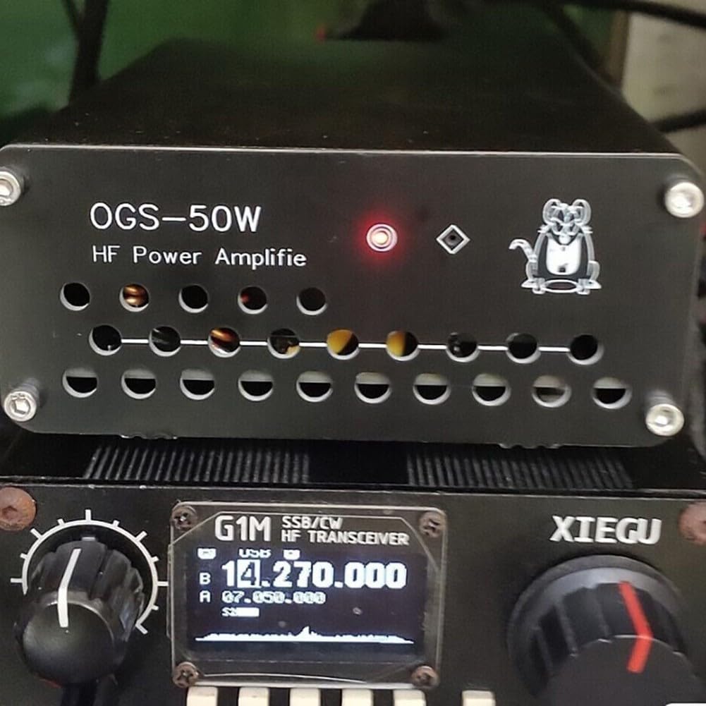 Potencia de alta frecuencia, amplificador de potencia HF de 50 W M/Q9 para USDX FT-817 IC-703 705 KX3 QRP FT-818 para Xiegu G90, refrigeración de ventilador integrado, interruptor TX/RX automático