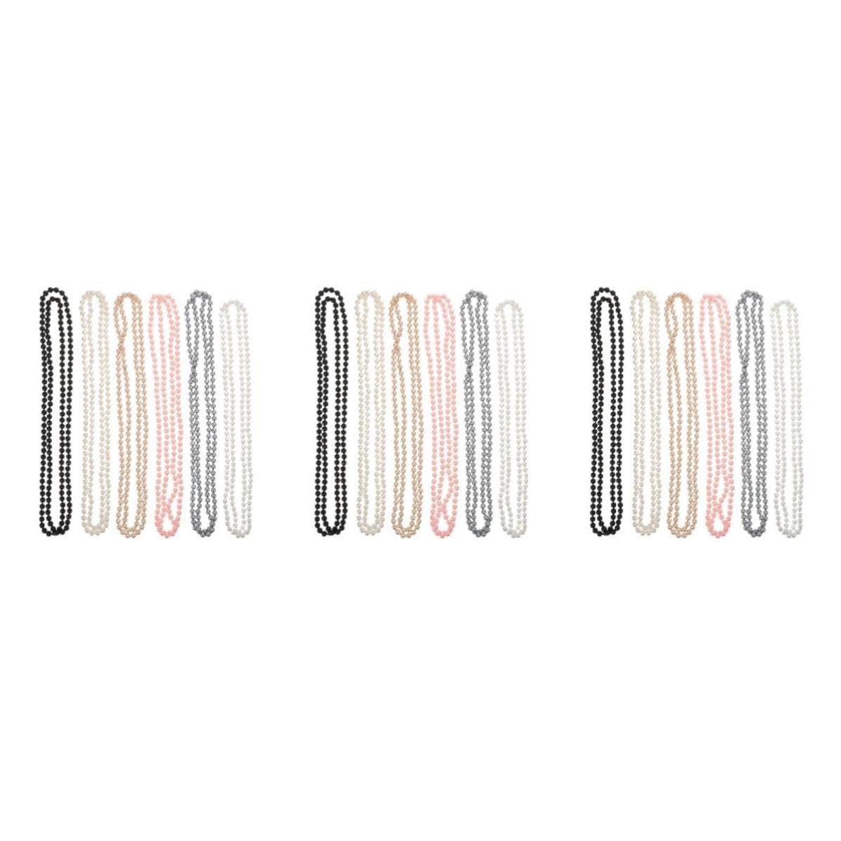 Toddmomy 18 Piezas Collar de Perlas Simuladas Largo, Elegante, Ligero, de