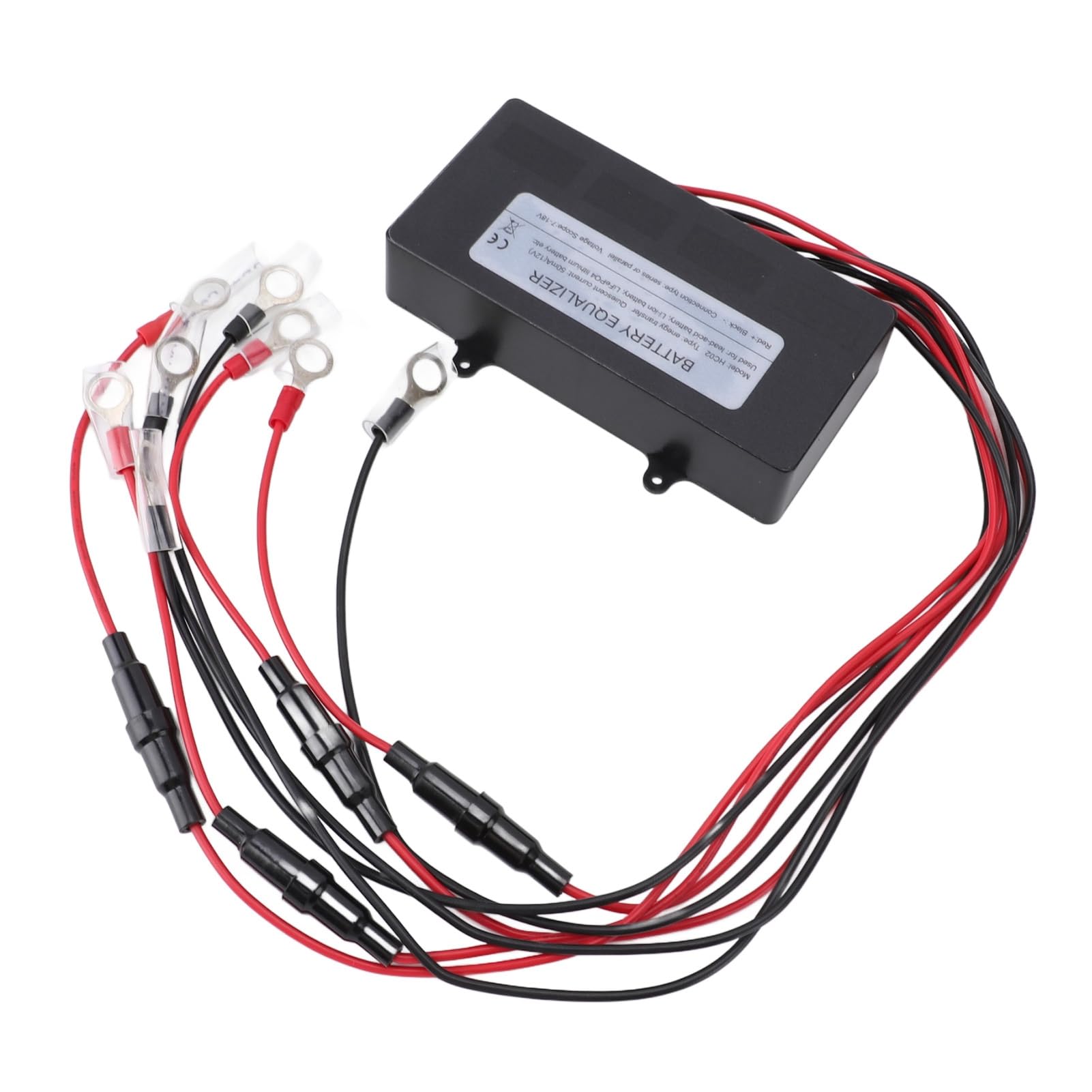 Equalizzatore batteria 48V 4x12V Display LED Prevenzione inversione di polarità Bilanciatore tensione batteria per auto barca