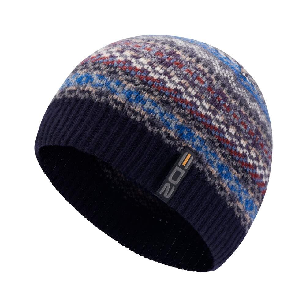 Edz Unisex Black Arran Traditional Knitted Beanie Hat