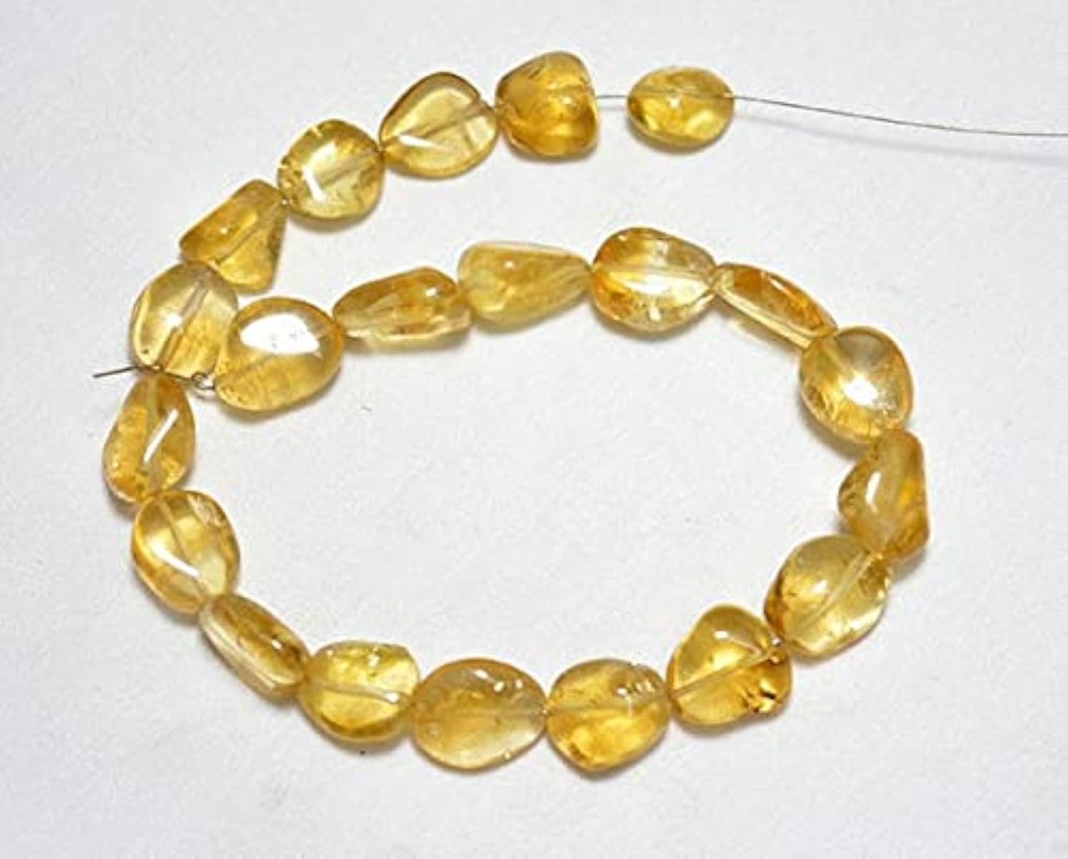 Citrine beads en perles de citrine naturelles 11-14mm smooth nugget