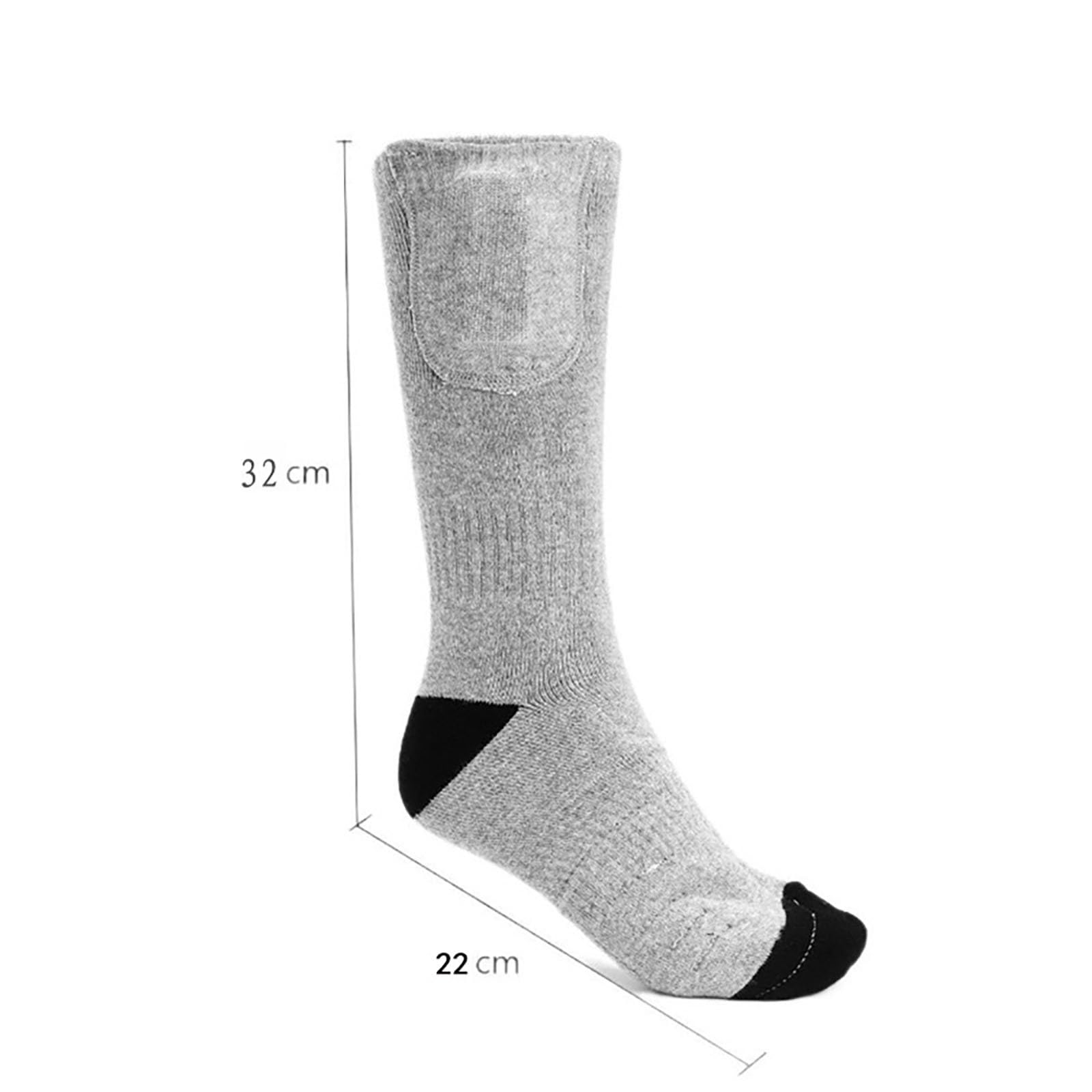 Calcetines calefactables eléctricos recargables, calcetines calefactores, 4000 mAh 5 V/2 A hombres mujeres senderismo calentadores de pies, control de temperatura de 3 velocidades for motocicleta camp