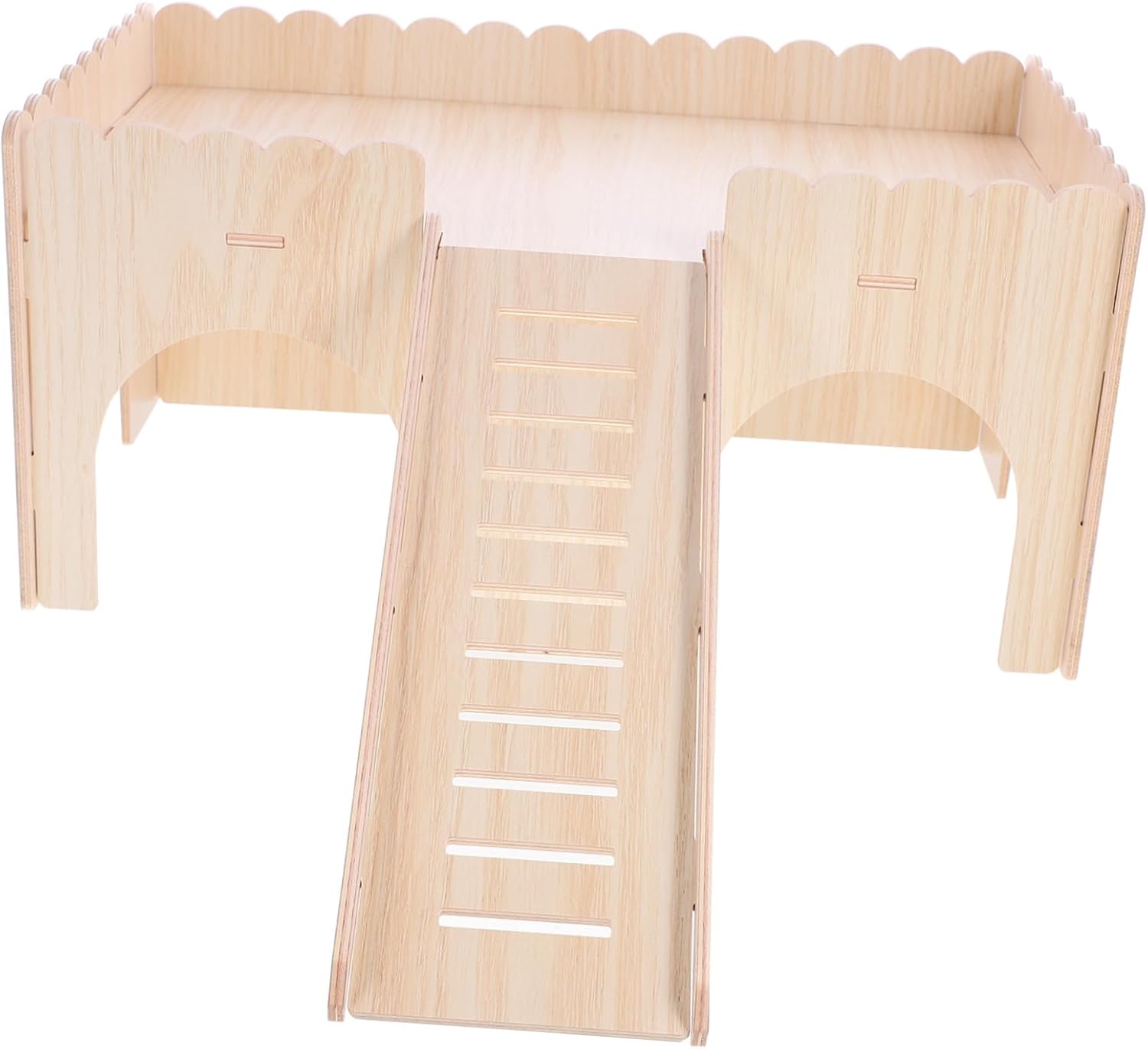 Chinchilla Castle with Slide Practical Hamster Hut for Small Pets Easy to Home Decor for Gerbils Guinea Pigs and Other Small Animals