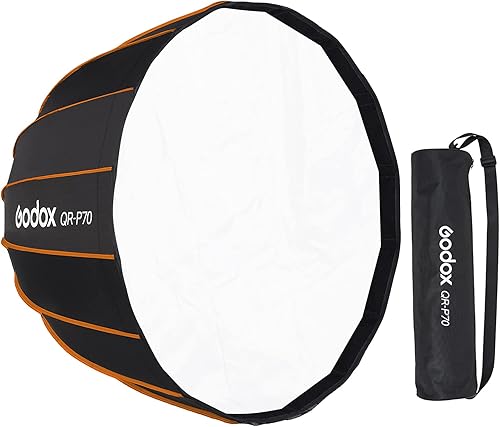 Godox QR-P70T - Caja de luz parabólica de liberación rápida de 27,5 pulgadas con montaje Bowens disponible en Yaxa Guatemala