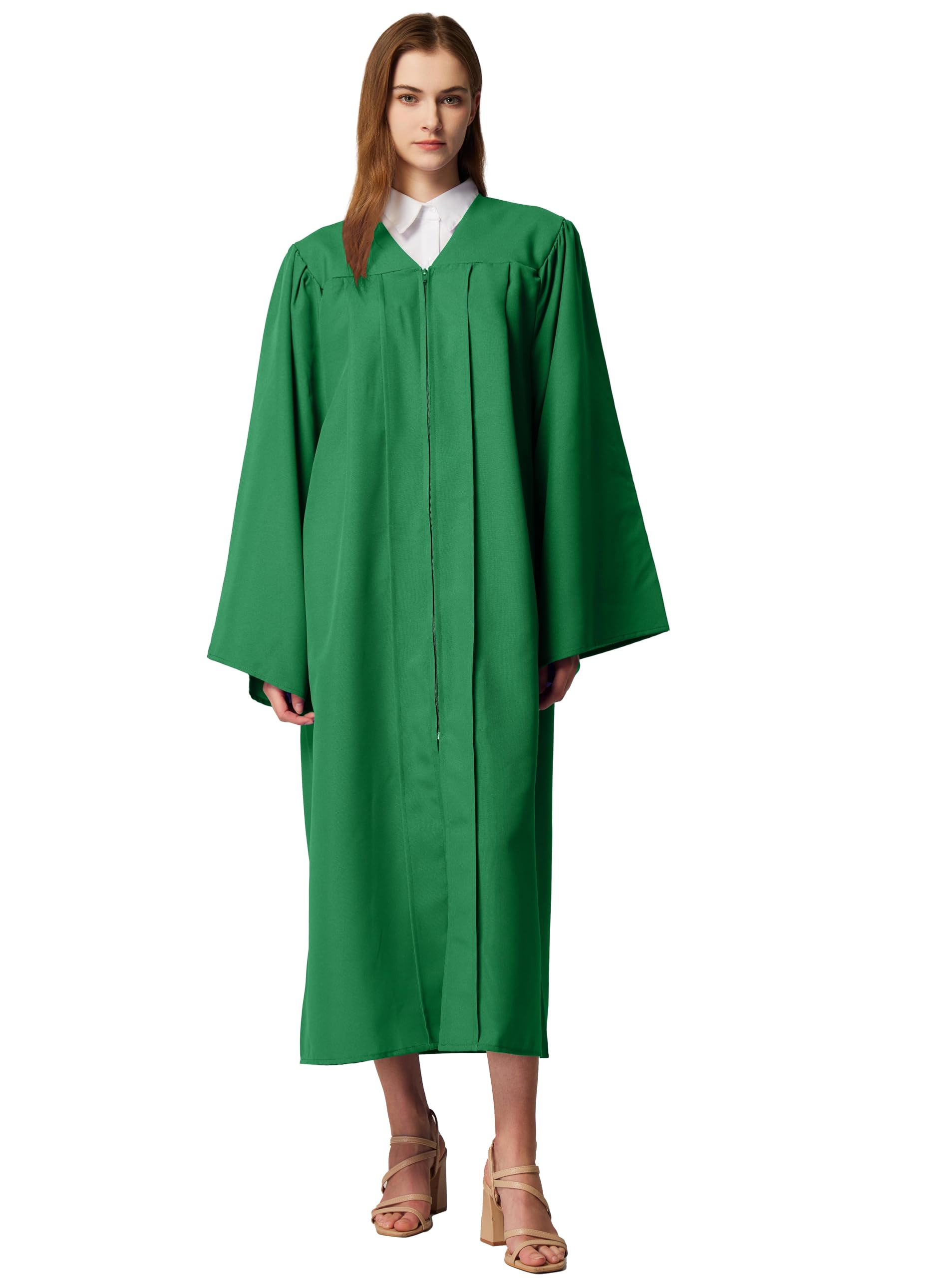 MyGradDay Unisex Matte choir robes for church Baptism Officiant Confirmation Costume,Graduation Gown Pastor &judges robe