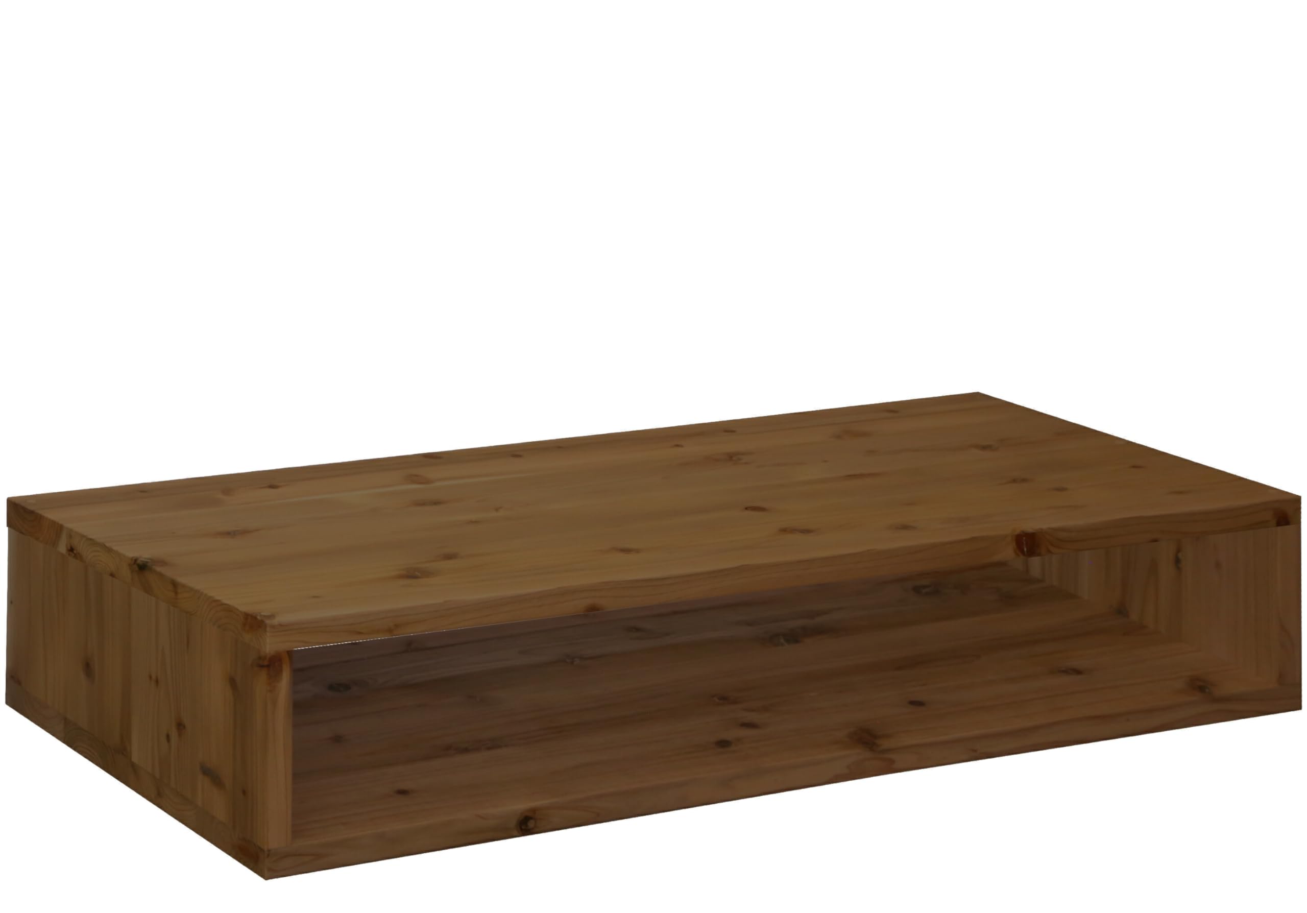 Amazon｜WOODPRO ロの字 四角 ラック 幅100cm 高さ15cm 奥行40cm