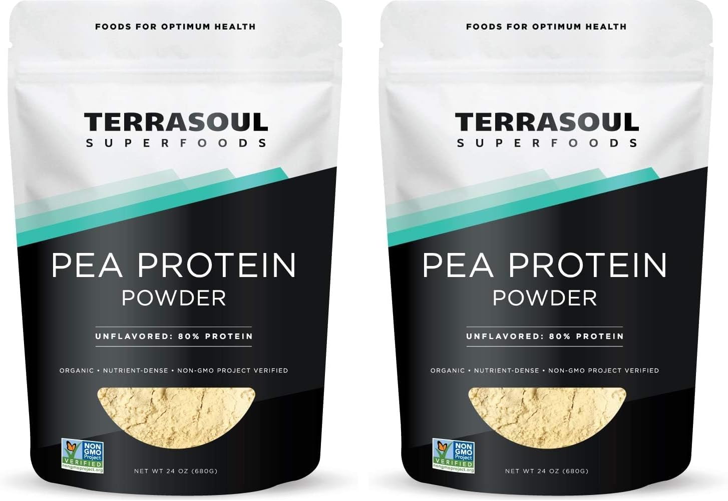 Terrasoul Superfoods Organic Pea Protein, 1.5 Lbs - European Sourced | Unflavored | Smooth Texture