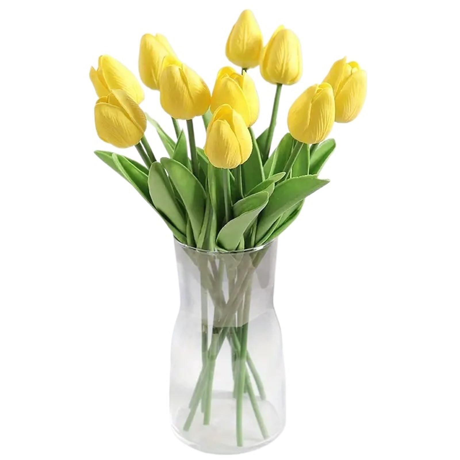 FonHNDG Artificial Flower Branches 10PCS Tulip Simulation Artificial Flower Bundle Afraid Of Decorative Arrangement(Color3)