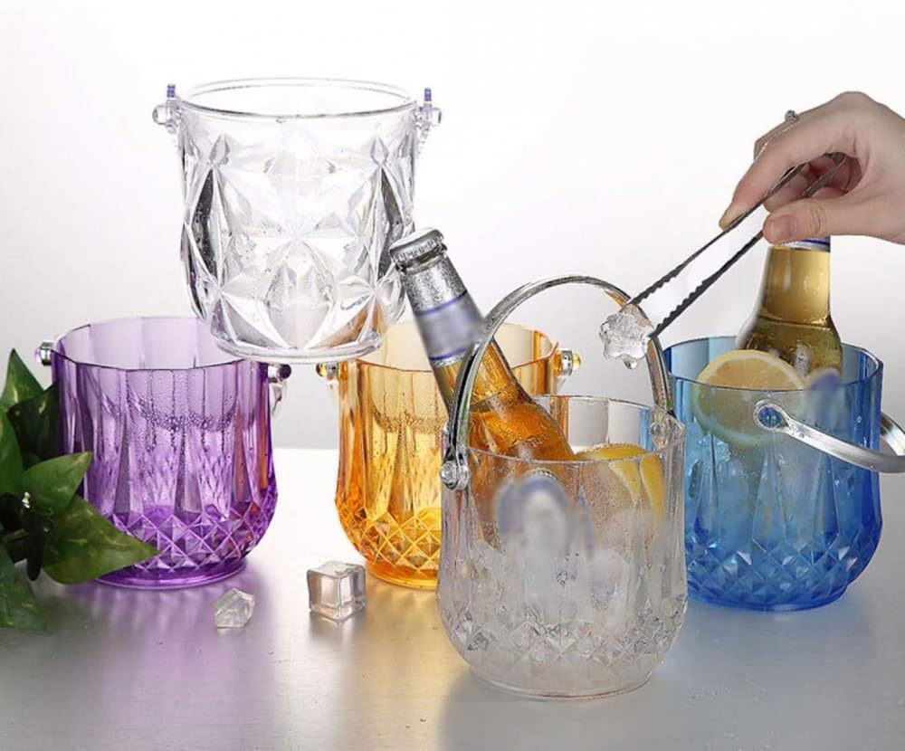 Secchiello per ghiaccio portatile piccolo secchiello per il ghiaccio vaso da scrivania secchio di stoccaggio domestico secchio bar festa birra bevanda secchio ristorante secchio champagne