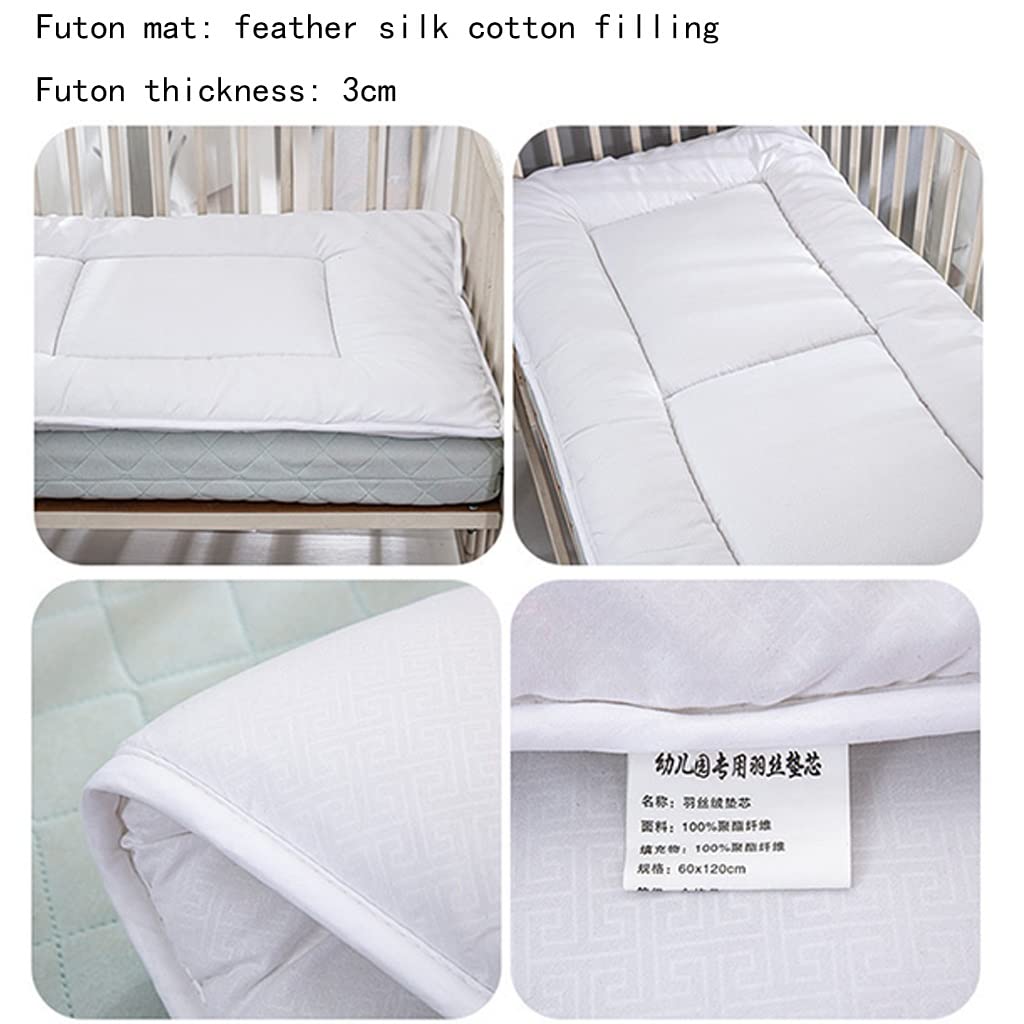 Matelas de Sol Matelas Futon avec Housse de Futon Amovible, Tapis de Couchage Tatami Tapis de Couchage Pliable Matelas Enroulable, 4 cm d'épaisseur (Color : B, Taille : 88x168cm)
