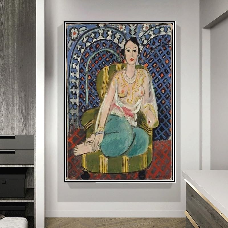 Amazon | アンリ・マティスの花瓶と果物の絵のある静物画﹣フル