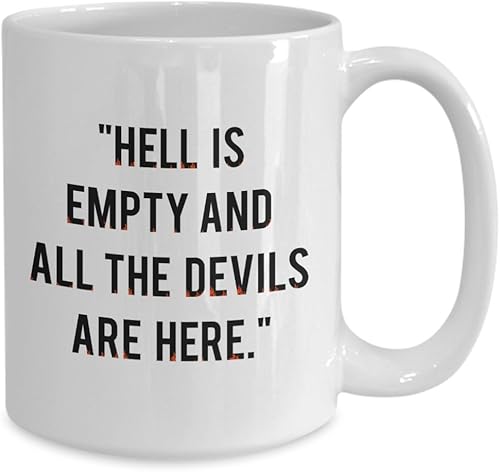 Miniatura 2 de SpreadPassion Taza con cita de Shakespear, taza de Shakespeare, taza de café William Shakespeare, divertido té de cacao caliente, idea de regalo de