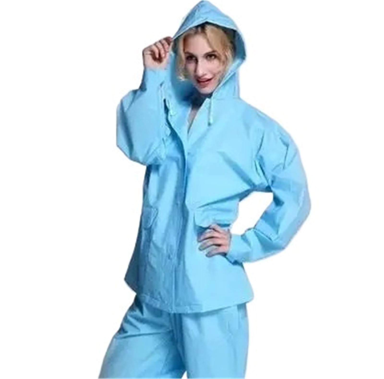 Imperméable transparent for moto et vélo électrique for adultes, pantalon de pluie, ensemble imperméable poncho épais for femmes Pour Camping,Randonnée
