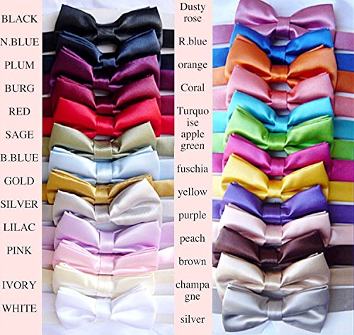 iGirlDress Solid Formal Tuxedo Pre-Tied Bow Tie for Boys3