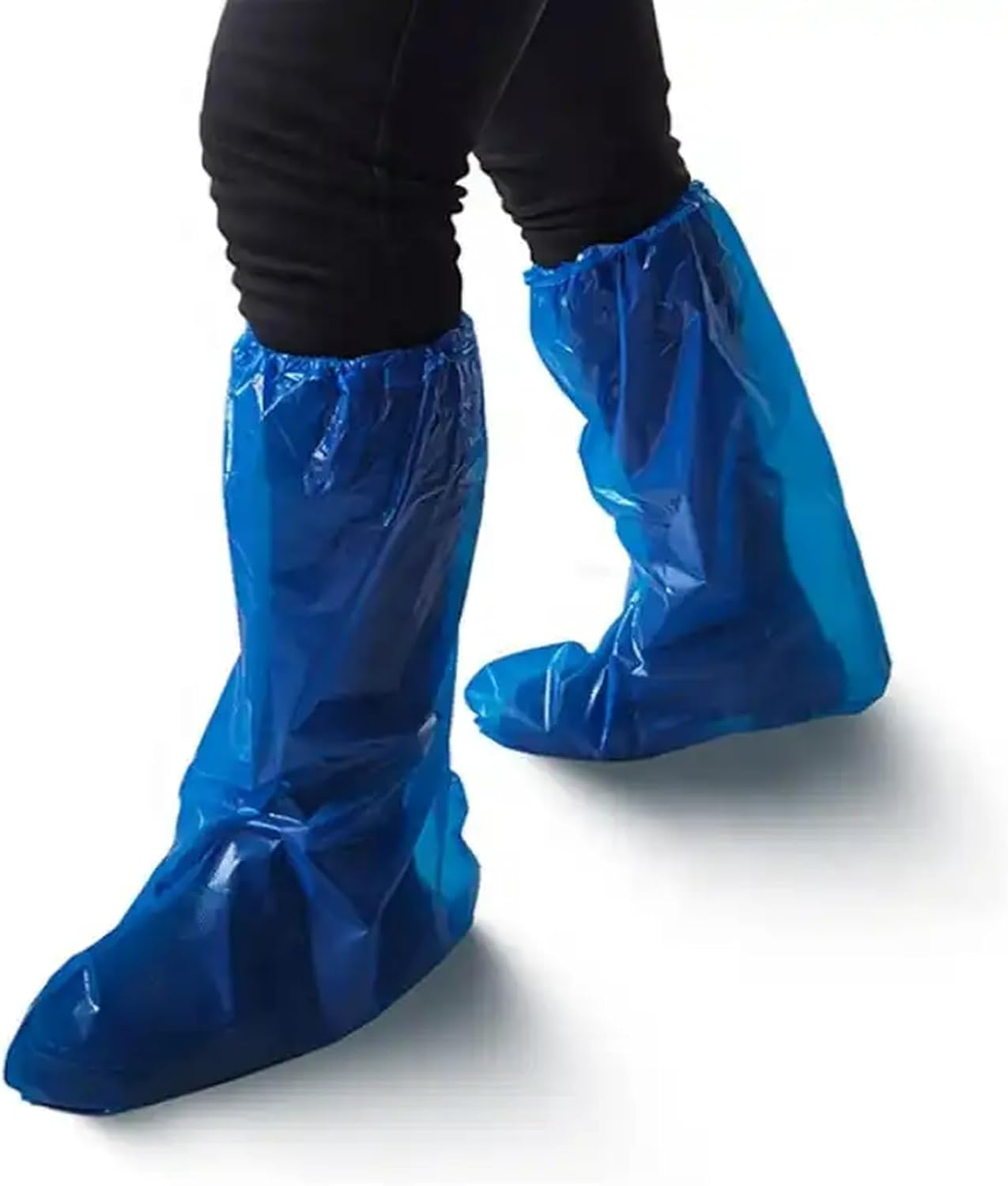 Disposable rainproof shoe cover with thickened anti slip and wear-resistant long tube waterproof outdoor high tube shoe cover