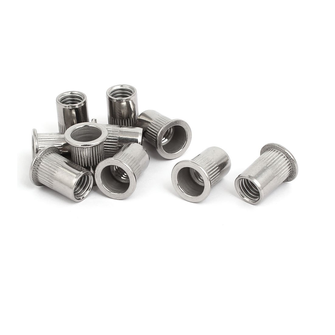 Aexit M10x20mm 304 Quality Parts Stainless Steel Flange Head Blind Rivet Nut Insert 10pcs Model:73as77qo161
