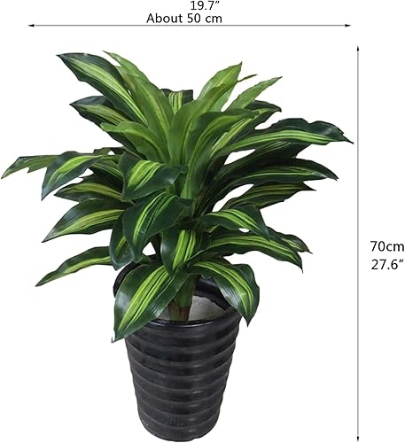 Miniatura 2 de Artificial Potted Plant Artificial Tree 276 Inch Fake Ficus Lyrata Plant Indoor Decorations Faux Plants in Pot for House Home Office Garden Modern
