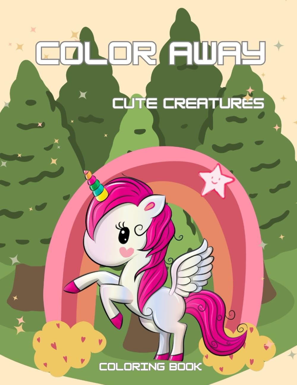 Cute Legendary Creatures: Coloring Book