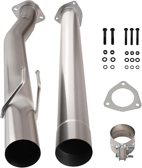 maXpeedingrods Stainless Steel Exhaust Pipe & Tip for Ford F-250/350/450