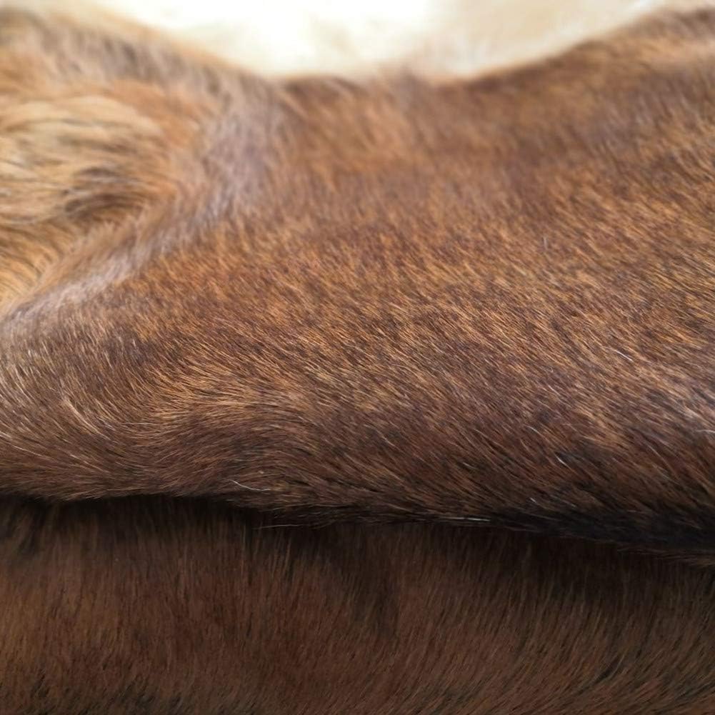 Red Deer Hide Rug Deer Skin Rug Deer Taxidermy Fireplace Deerskin Decor Reindeer Hide Area Rug Animals Mat Carpet for Home Office Bedroom Taxidermy Hunting Collectable 3.2x2.1ft