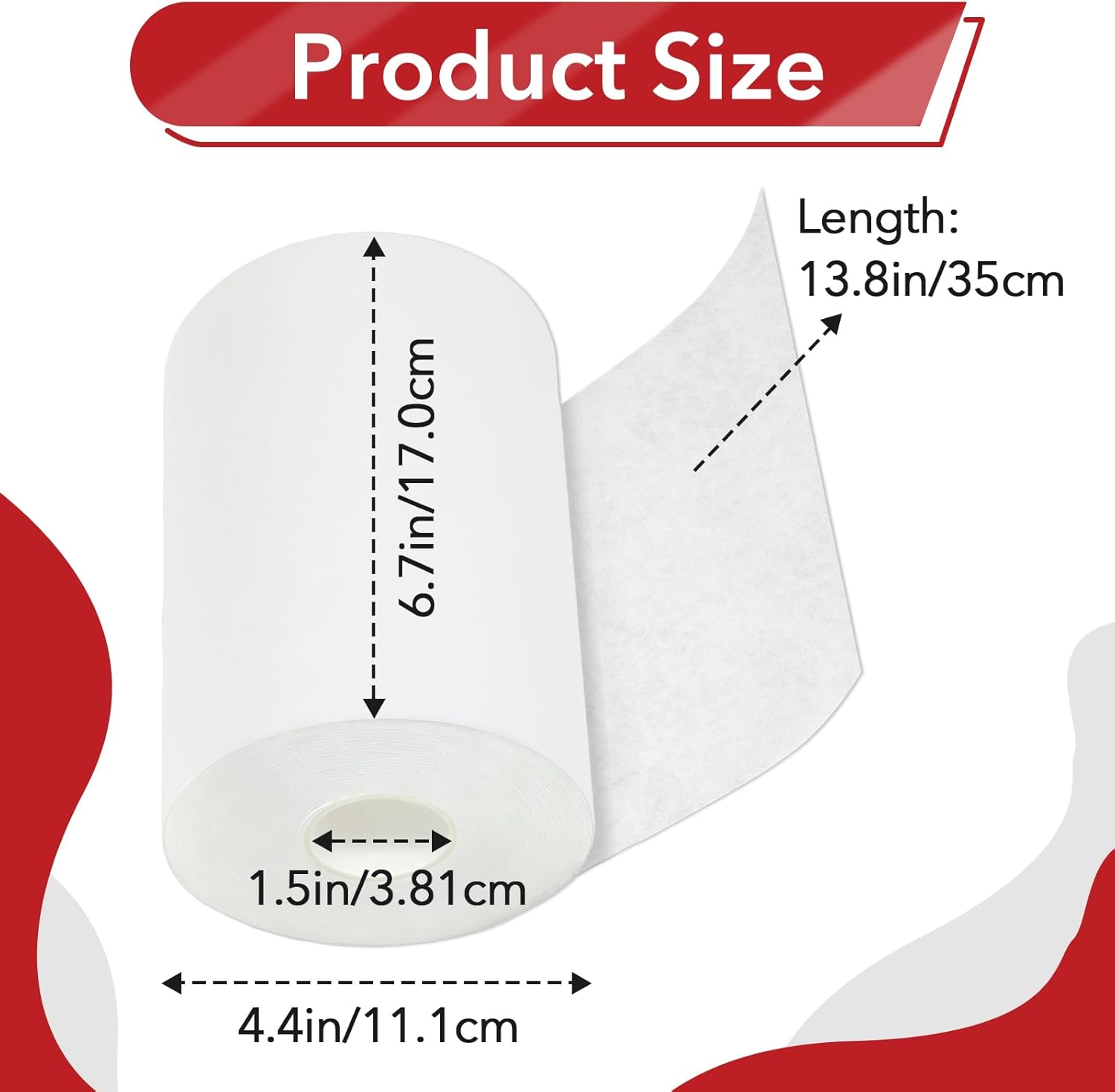 2 Pcs Replacement Fleece Roll Compatible with Red Sea 1200, 115 ft Long x 6.7" High, Non-Woven Polyester Fleece Filter for Aquarium, Easy to Install