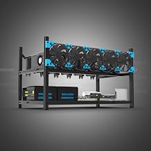 Mining Case V3 Classic Edition 6-Bay Open Air Frame for Eth / etc / Zcash Black and Silver