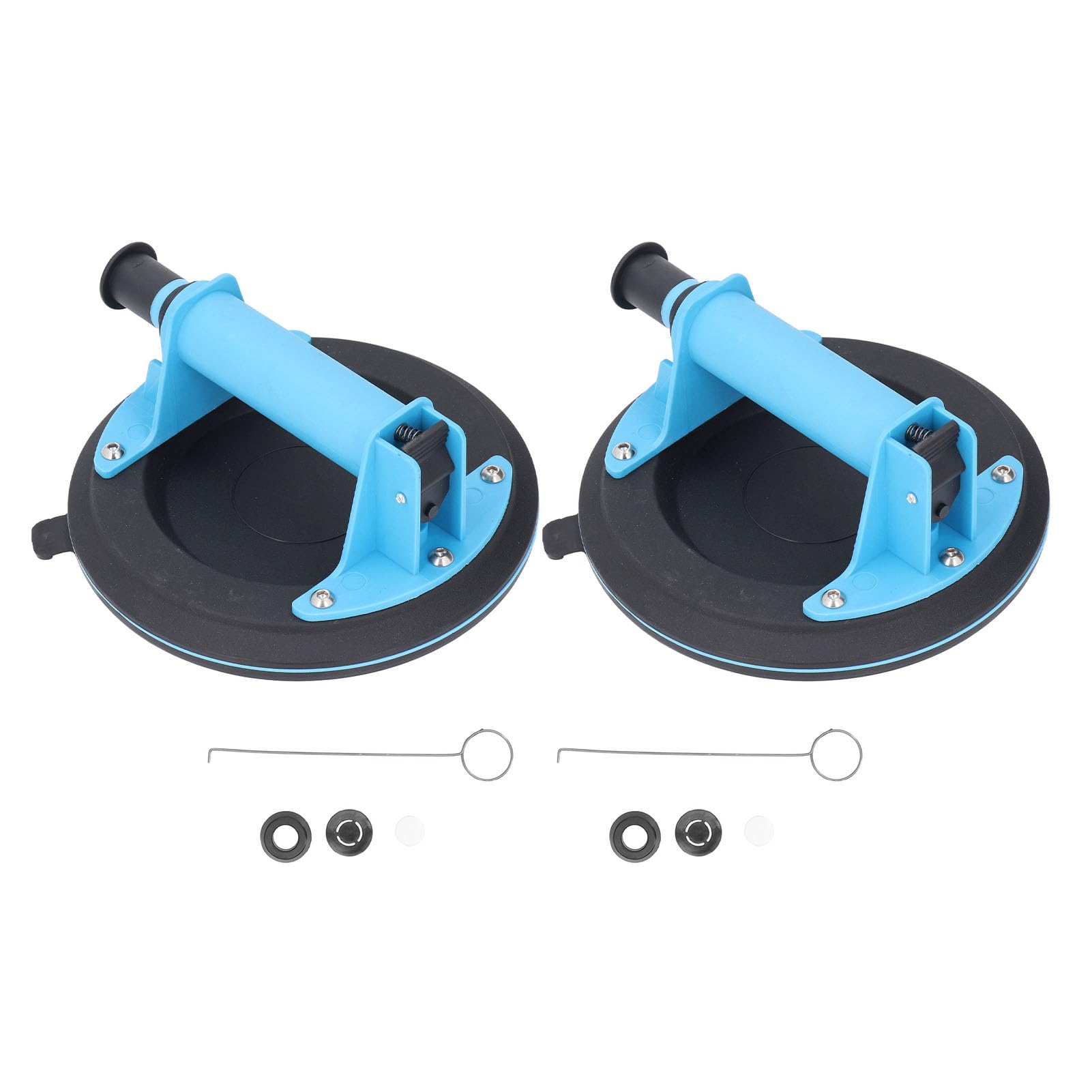 2-pack Heavy Duty Industrial Suction Cup, 4.6in Plastic Vacuum Lifter With 220lbs Load Capacity For Glass, Tile, Granite, Window Replacement - Business, & Science