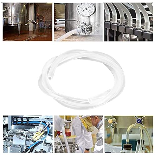 Miniatura 4 de Hooshing Tubo de silicona de 0.079 pulgadas de diámetro interior x 0.157 pulgadas de diámetro exterior de 10 pies de grado alimenticio, flexible de