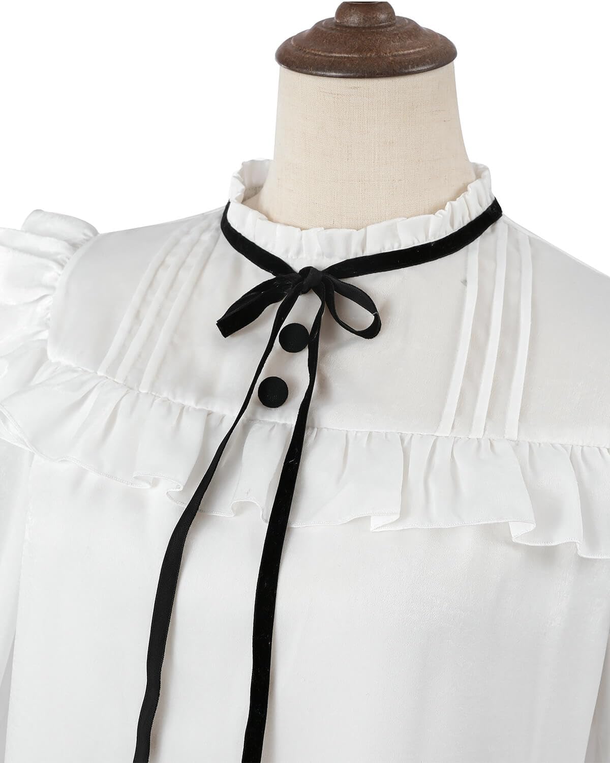 Nuoqi Edwardian Dress for Women Victorian Dress 3PC 1800s Cape Civil War Costume - Image 9