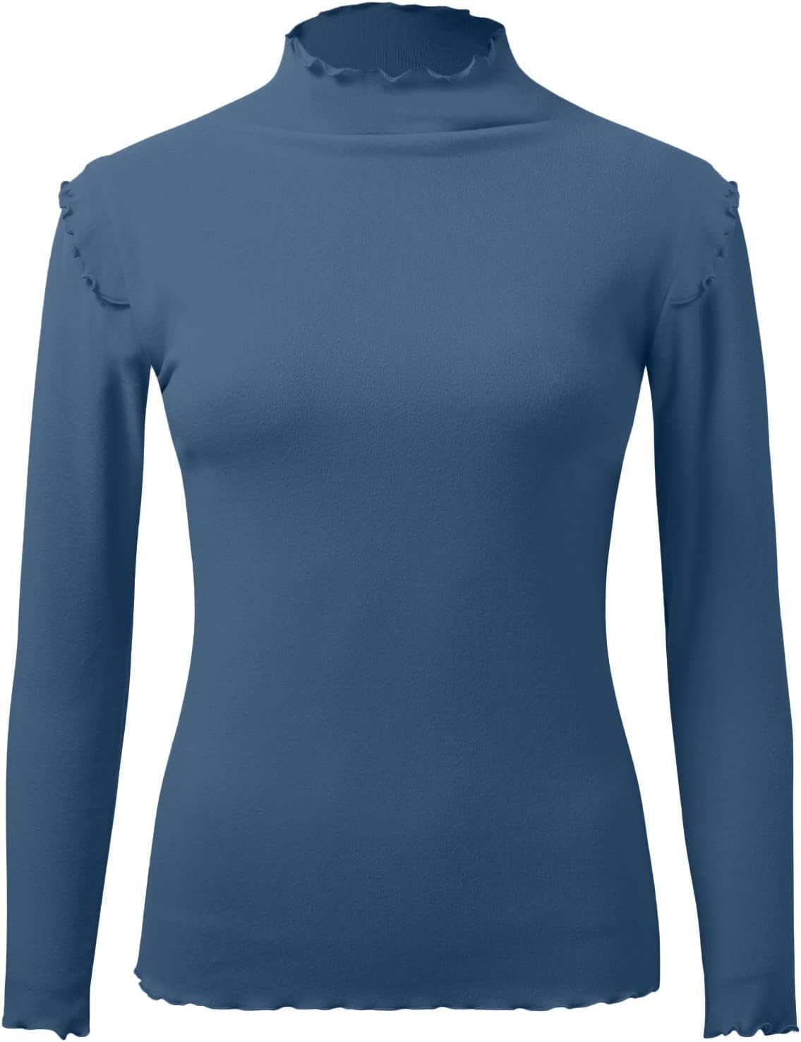 dames thermo T-shirt ronde hals blauw dames thermo T-shirt ronde hals blauw