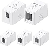 Vista 1 de Cable Matters Caja de montaje en superficie con conector Keystone de 1 puerto con certificación UL, color blanco