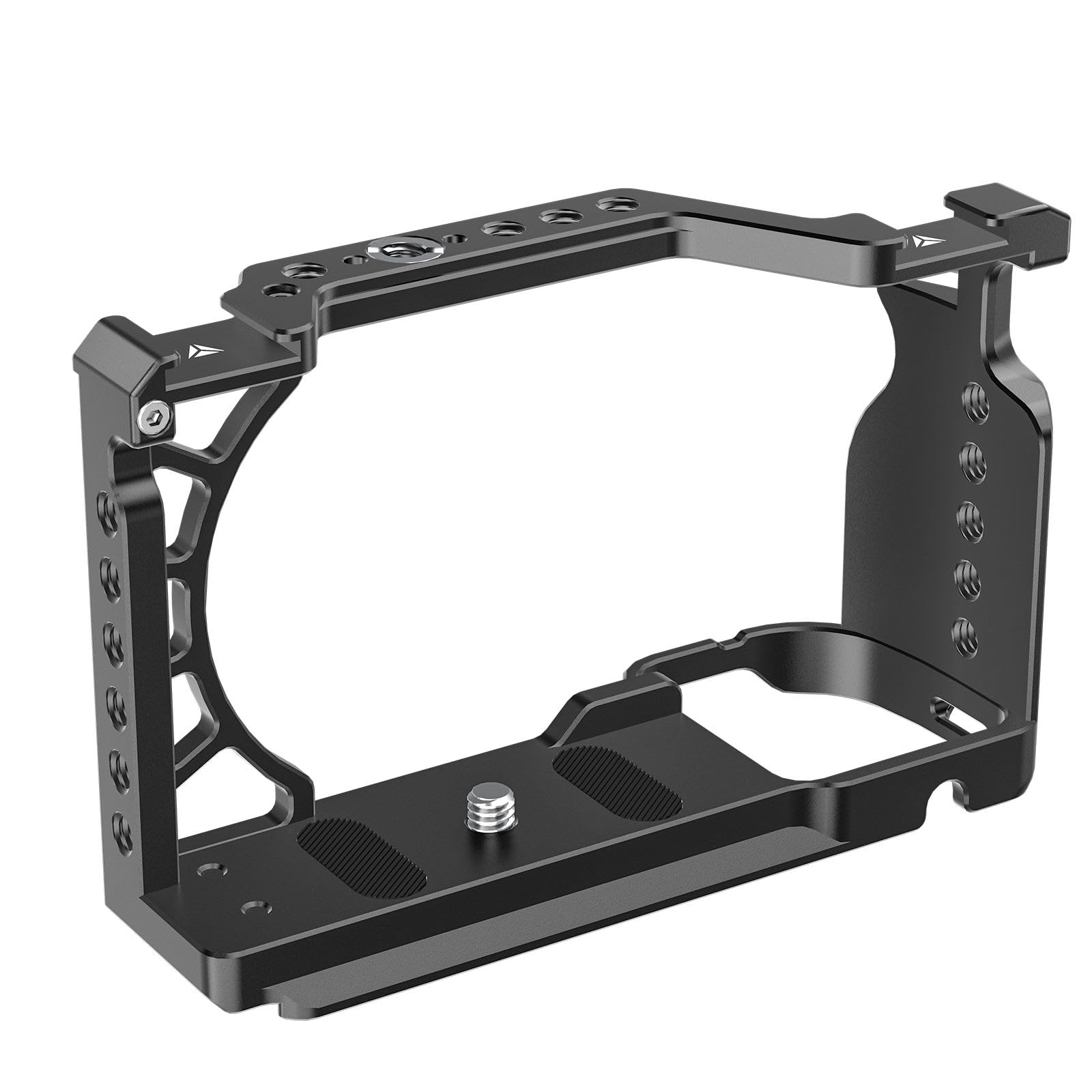 Jaula para cámara Estabilización de Video Jaula para cámara Ajuste de Forma Creación de Videos Fotografía Equipo de aleación de Aluminio con Soporte de Zapata fría Roscas de 1/4