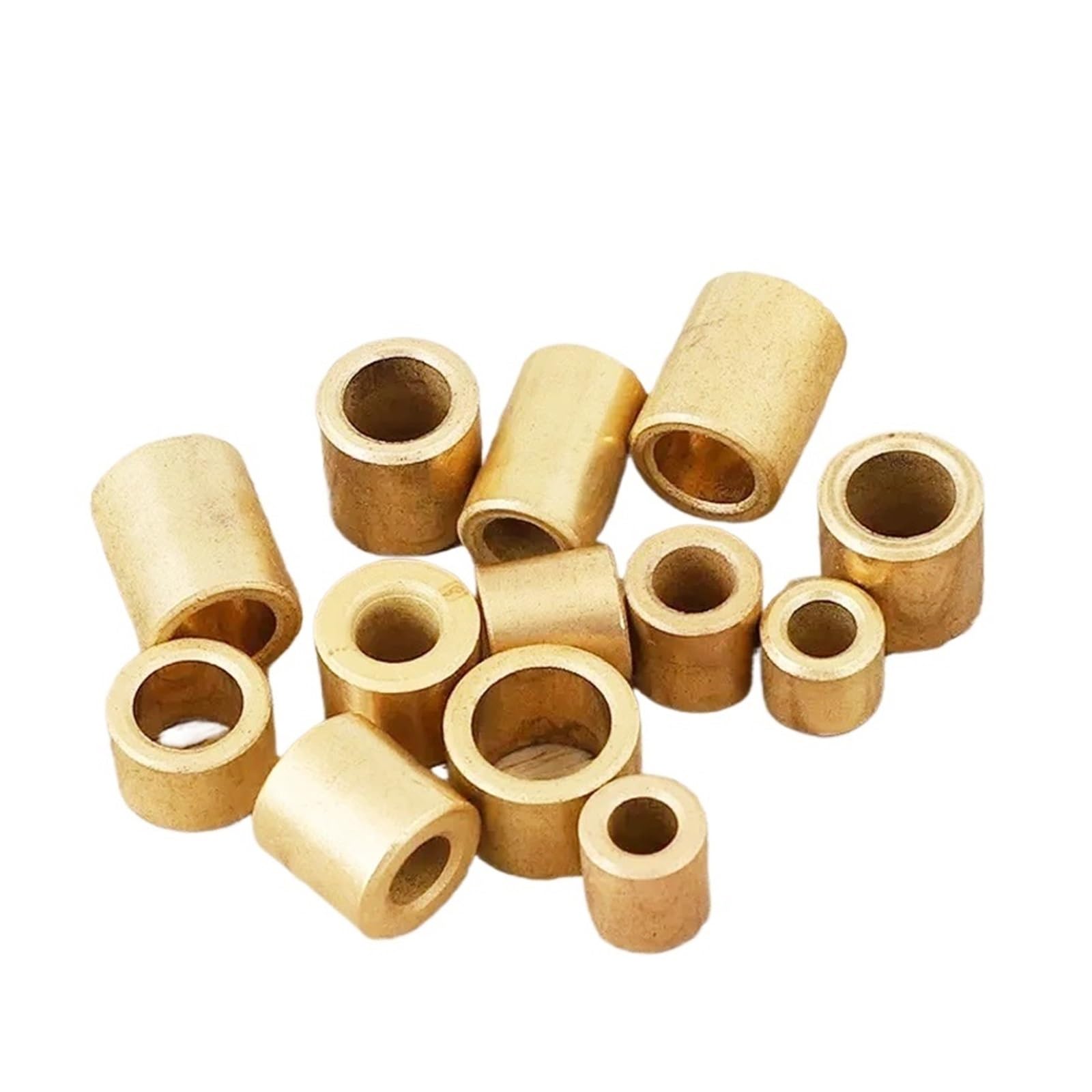 Douille d'arbre en laiton Douille de Base en laiton, diamètre intérieur 3.0mm 4mm 5mm 6mm 8mm 10mm 12mm, manchon roulement for bloc coulissant, longueur 4-20mm, 2 à 10 pièces(6 X 10 X 20mm 5pcs)