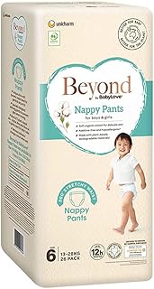 Beyond by BabyLove Nappy Pants, Size 6 (15-25kg) | 26 Pieces