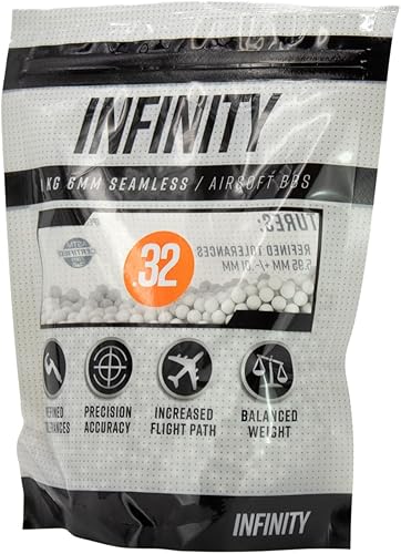 Valken Infinity 0.236 in Airsoft BBS - 0.01 oz-2.2 lbs-Blanco