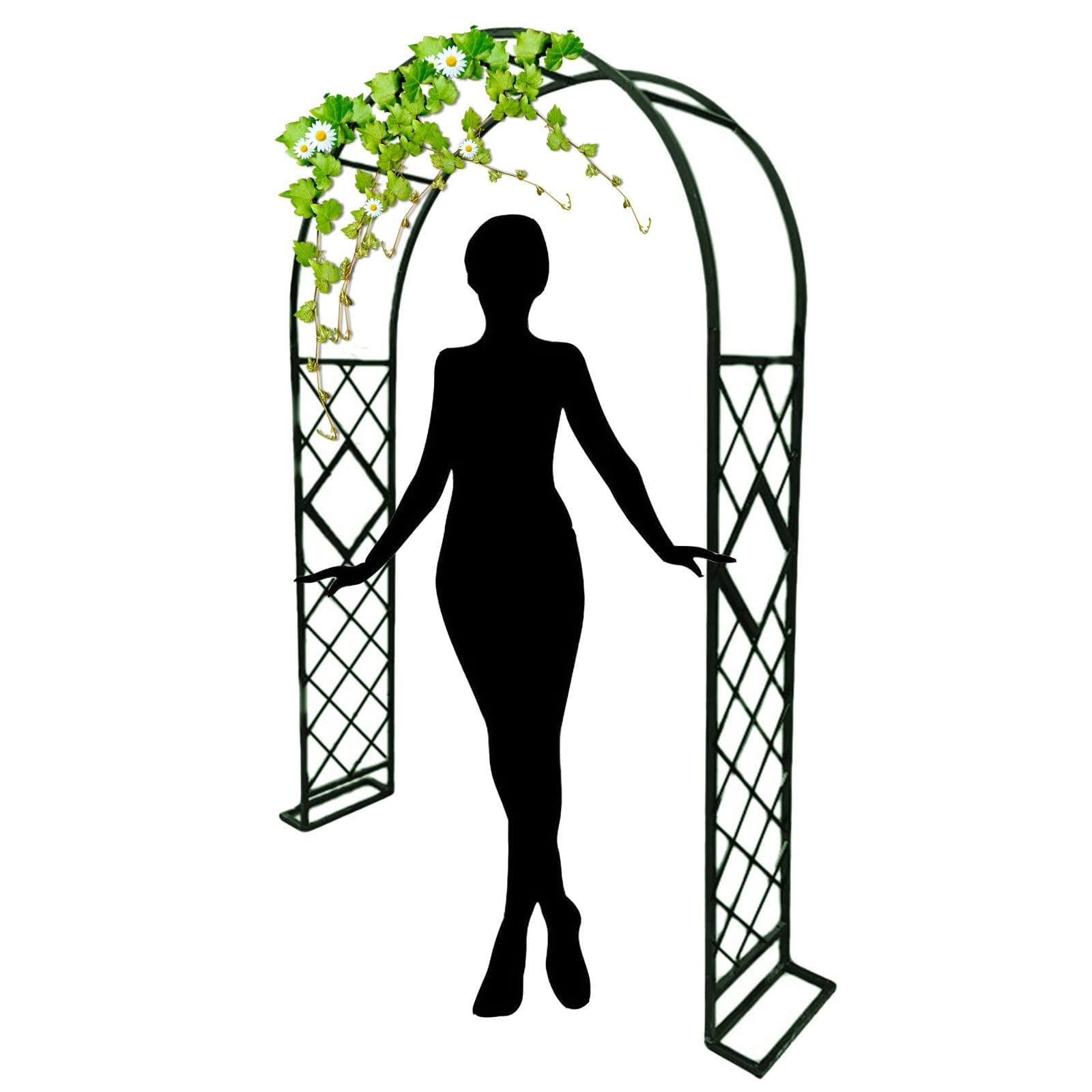 Arche de jardin anti affaissement acier robuste pour plantes lourdes
