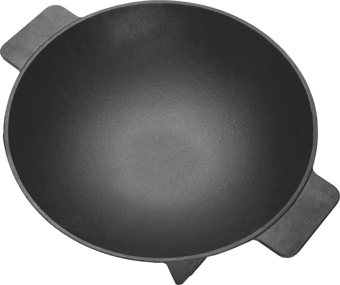 Primaster Wokpfanne Gusseisen mit Standfuß Ø 35 cm Wok