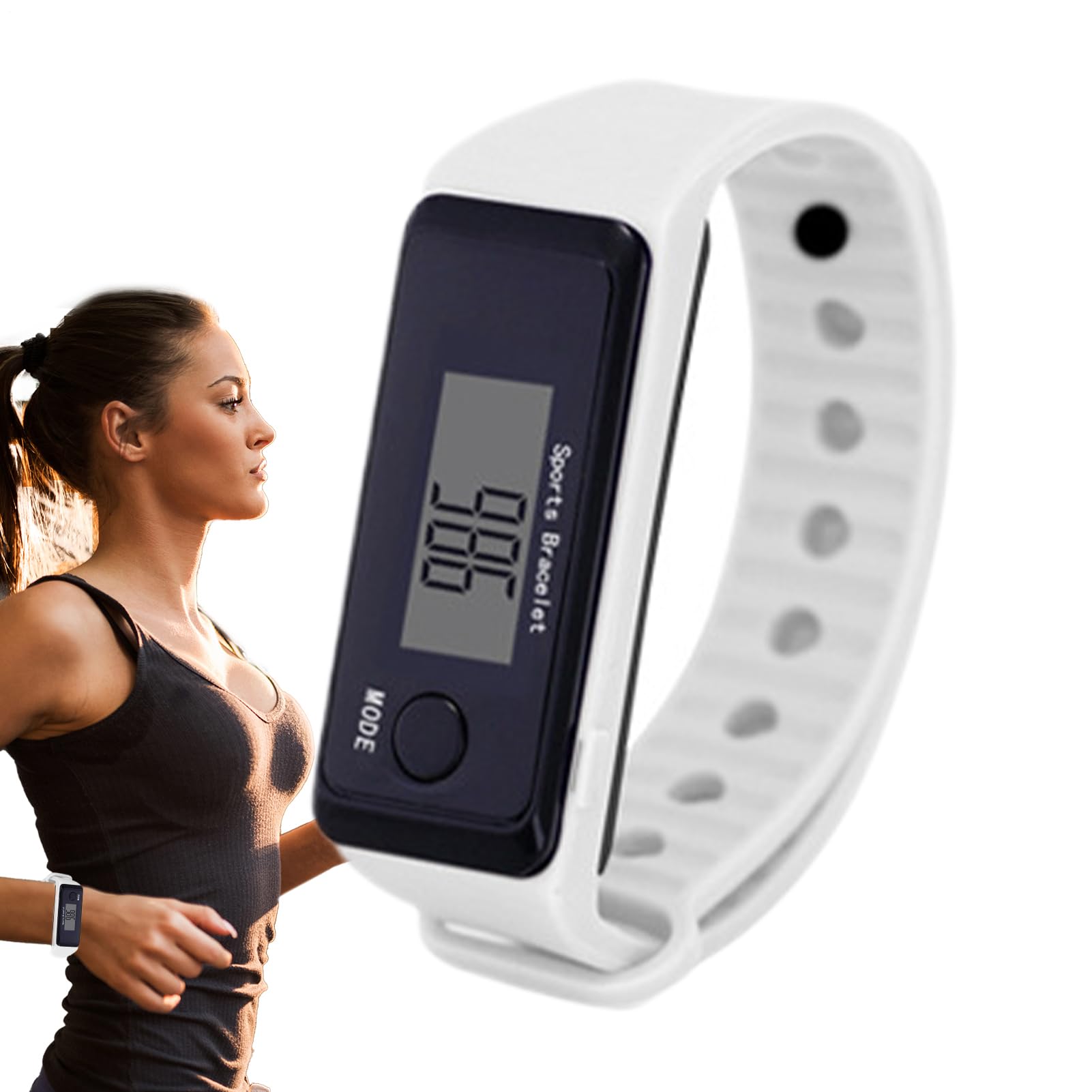 Pedometer Watch for Walking - Smart Fitness Tracker Watch | Waterproof Step Counter Watch with Calorie and Distance Monitor, Portable Activity Tracker Wristband for Men Women, Ideal for Daily Health
