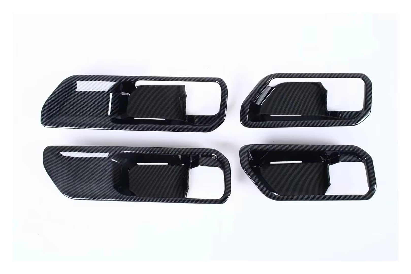 XRUKGUO for Toyota for Land for Cruiser 250 for Prado for LC250 2024 2025 Inner Door Handle Bowl Cover Trim Interior Interior Trim Cover Panel(ABS Carbon Fiber)