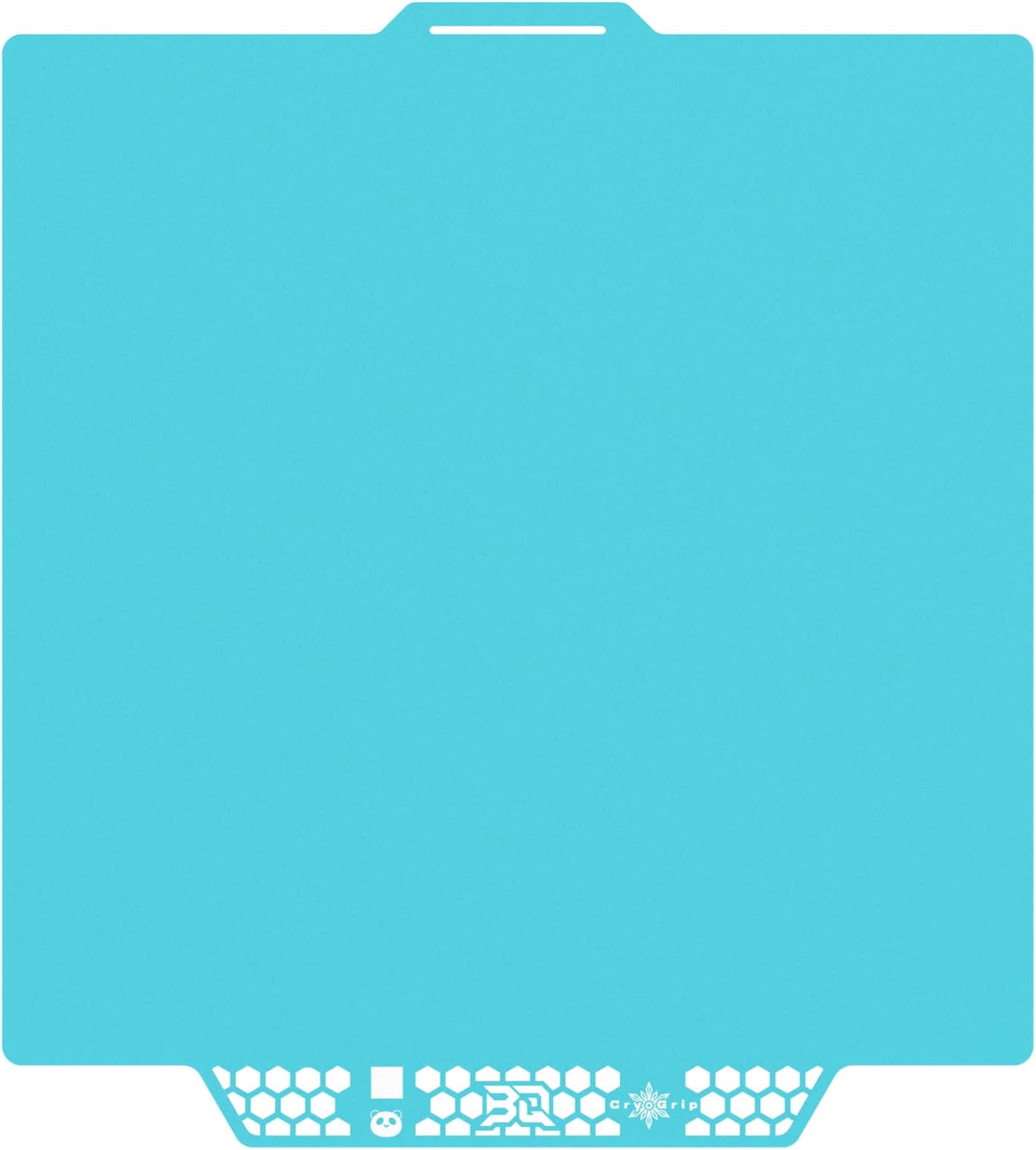 CryoGrip Pro Glacier-Original Panda Build Plate for Bambu-Lab P2S P1S P1P X2D X1C X1E A1 3D Printers, Double-Sided Fine Textured Spring Steel Sheet, Firm Adhesion, 257x257mm, 1 Piece