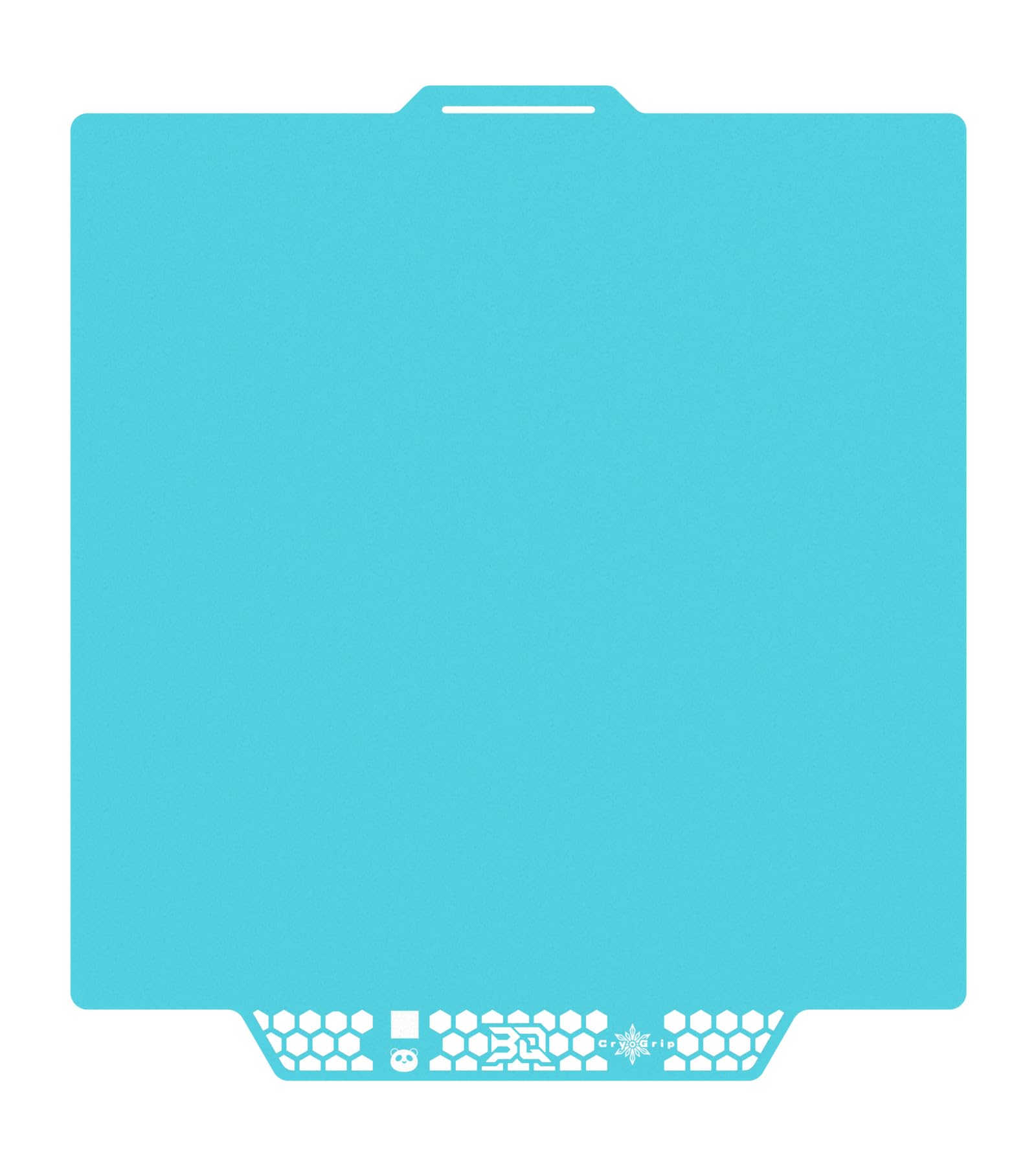 CryoGrip Pro Glacier Panda Build Plate for Bambu-Lab P2S P1S P1P X1C X1E A1 3D Printers, Double-Sided Fine Textured Spring Steel Sheet, Firm Adhesion, 257x257mm, 1 Piece