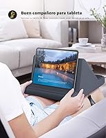 Vista 3 de Lamicall - Soporte de almohada para tablet, almohadilla suave para el regazo – Base para tablet con 6 ángulos de visión, para tabletas de 4-13