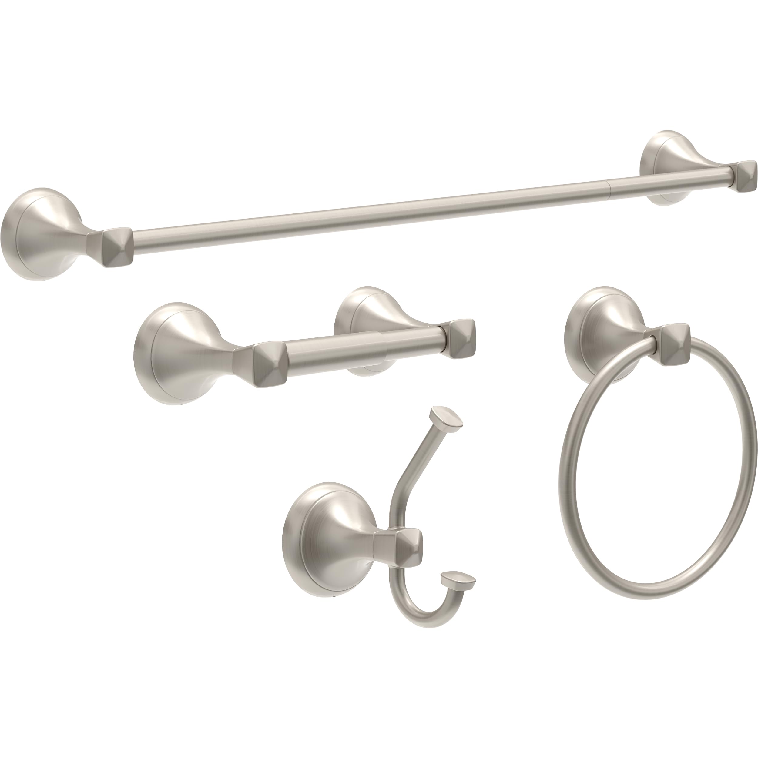 Delta Brushed Nickel Hand Towel Ring - Modern Bathroom Hardware -4 Delta Brushed Nickel Hand Towel Ring - Modern Bathroom Hardware -4